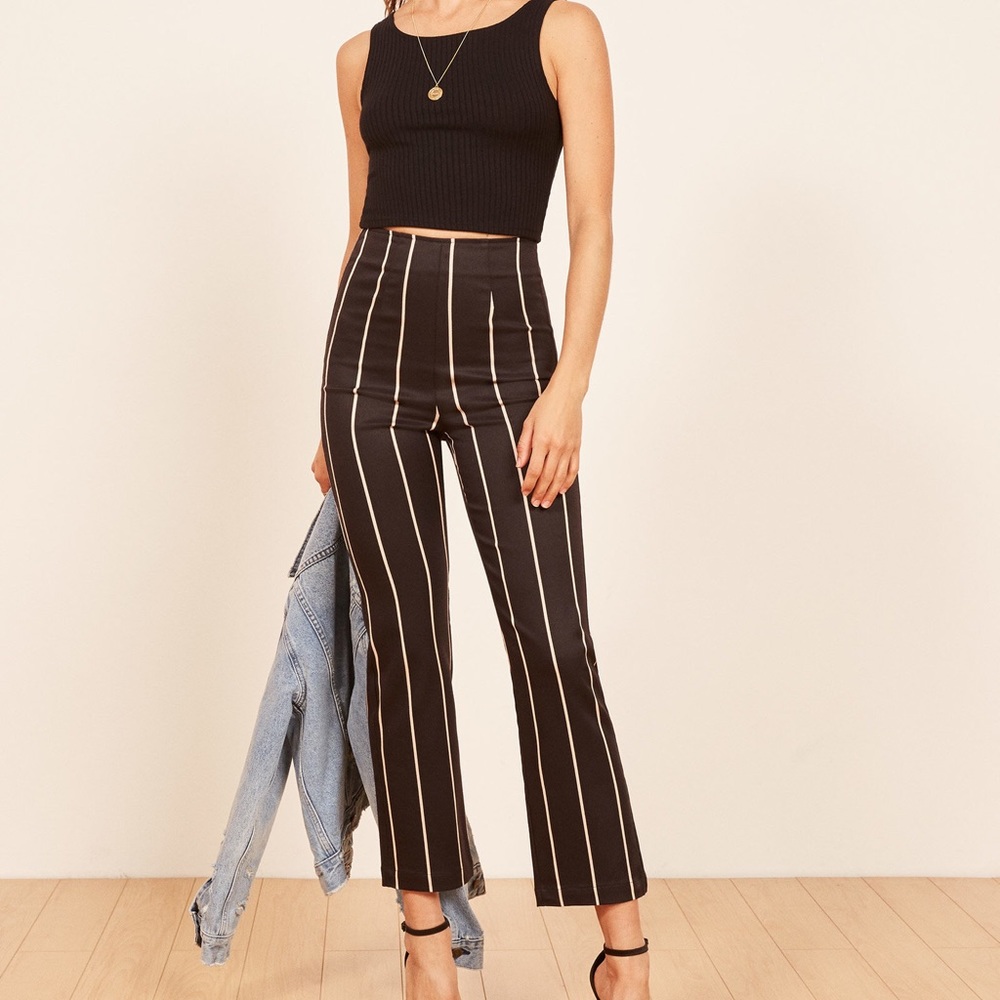 Reformation pinstripe pant